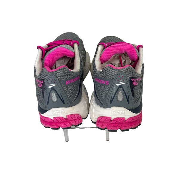 Brooks Ravenna 5 Womens 9M Pink Gray Mesh Running Athletic Shoes - Picture 6 of 12
